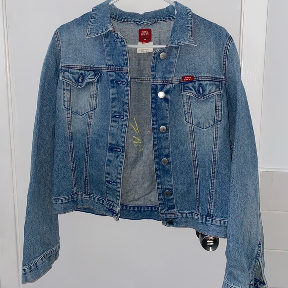Miss Sixty Flower Back Jean Jacket - Picture 2 of 2